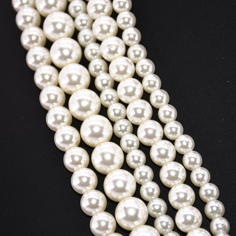 Gatsby Lux Multi Layered Imitation Pearl and Crystal Statement Necklace