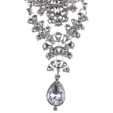 Gatsby Lux Multi Layered Imitation Pearl and Crystal Statement Necklace