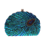 Peacock Clutch Bag Sequin Purses Clutch Handbags Evening Bag