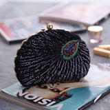 Peacock Clutch Bag Sequin Purses Clutch Handbags Evening Bag