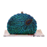 Peacock Clutch Bag Sequin Purses Clutch Handbags Evening Bag