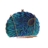 Peacock Clutch Bag Sequin Purses Clutch Handbags Evening Bag