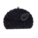 Peacock Clutch Bag Sequin Purses Clutch Handbags Evening Bag