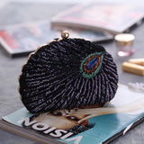 Peacock Clutch Bag Sequin Purses Clutch Handbags Evening Bag
