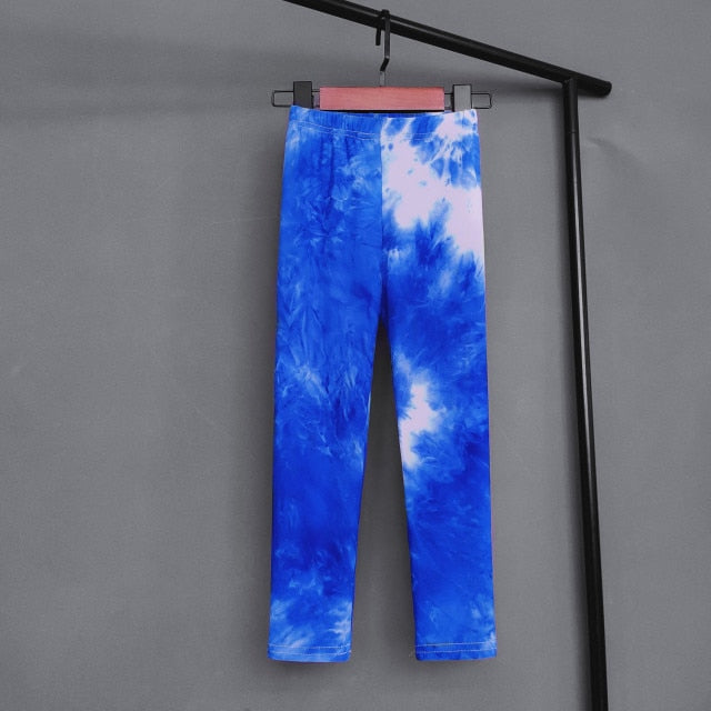 Tie Dye Graffiti Kids Leggings 2-11 Years