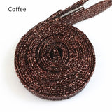 One Pair Glittery Flat Shoelaces 110cm