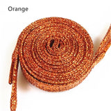 One Pair Glittery Flat Shoelaces 110cm