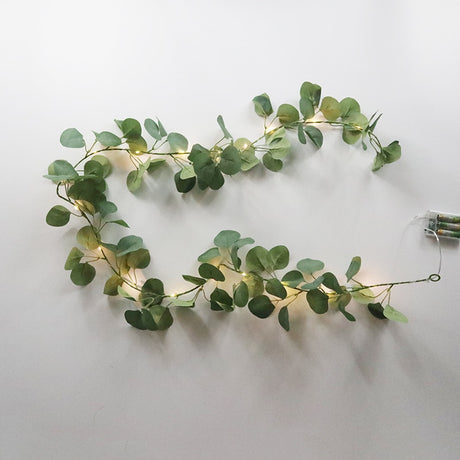 Ivy Eucalyptus Leaves Garland Led String Fairy Lights