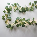 Ivy Eucalyptus Leaves Garland Led String Fairy Lights