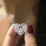 Big Heart Pendant Necklaces Six Colours