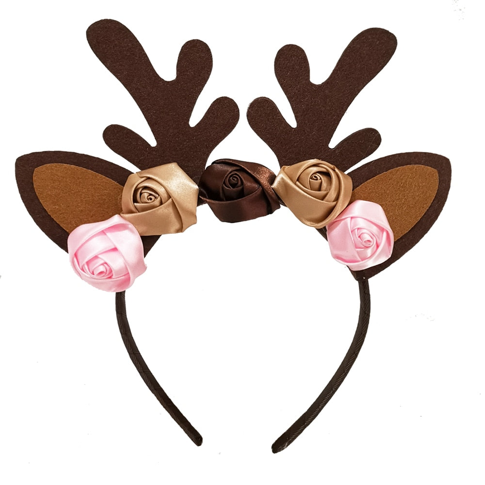 Fluffy Brown Deer Girl Tutu Skirt Christmas Costume Kids Reindeer Tulle Skirt 1-14 Years