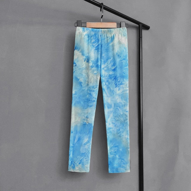 Tie Dye Graffiti Kids Leggings 2-11 Years