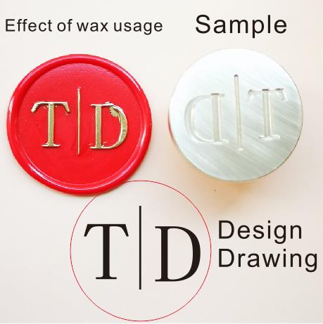 Custom Logo Wax Seal Stamp with Rosewood Handle