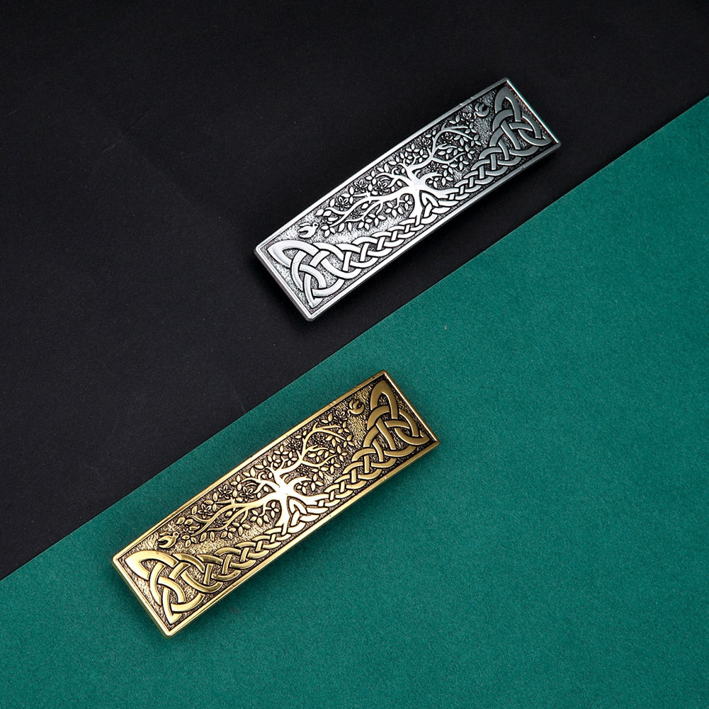 Tree of Life Celtic Knot Barrette Hair Clip