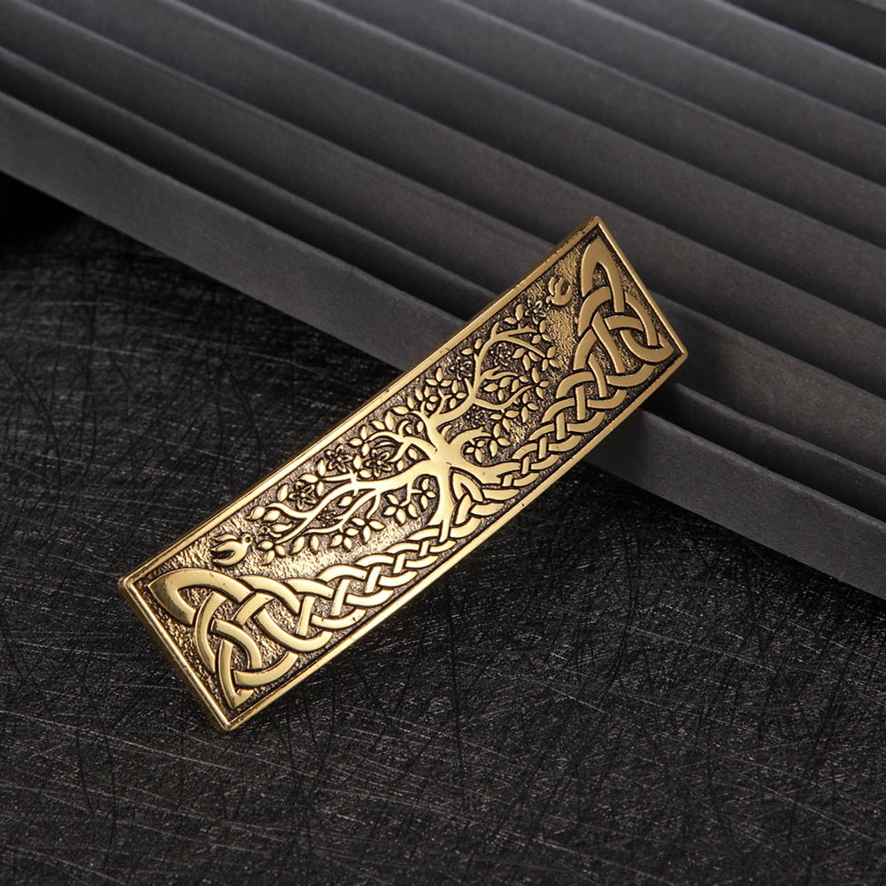 Tree of Life Celtic Knot Barrette Hair Clip
