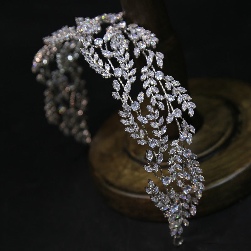 Cubic Zirconia Headband Crown