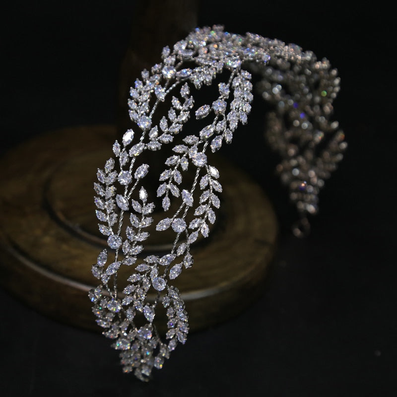 Cubic Zirconia Headband Crown