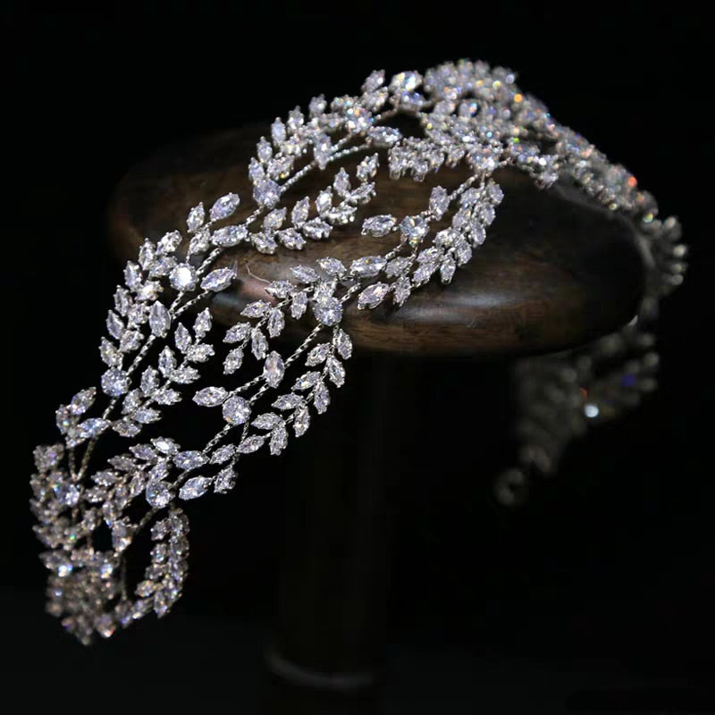 Cubic Zirconia Headband Crown
