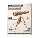 DIY 314pcs Telescopic Monocular Telescope Wooden Model Building Kits