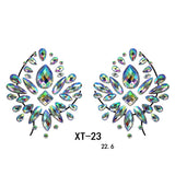 Party Ta-Tahs Chest Crystal Resin Stickers