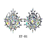 Party Ta-Tahs Chest Crystal Resin Stickers