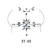 Party Ta-Tahs Chest Crystal Resin Stickers