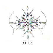 Party Ta-Tahs Chest Crystal Resin Stickers