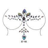Party Ta-Tahs Chest Crystal Resin Stickers