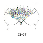 Party Ta-Tahs Chest Crystal Resin Stickers