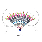 Party Ta-Tahs Chest Crystal Resin Stickers