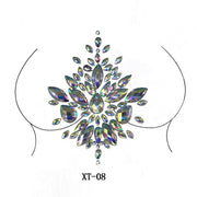 Party Ta-Tahs Chest Crystal Resin Stickers