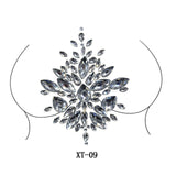 Party Ta-Tahs Chest Crystal Resin Stickers