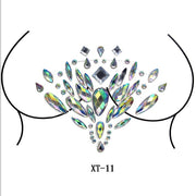 Party Ta-Tahs Chest Crystal Resin Stickers