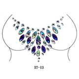 Party Ta-Tahs Chest Crystal Resin Stickers