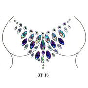 Party Ta-Tahs Chest Crystal Resin Stickers