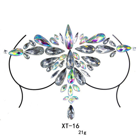 Party Ta-Tahs Chest Crystal Resin Stickers