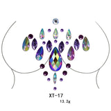 Party Ta-Tahs Chest Crystal Resin Stickers