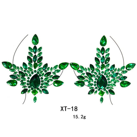 Party Ta-Tahs Chest Crystal Resin Stickers