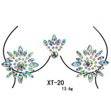 Party Ta-Tahs Chest Crystal Resin Stickers