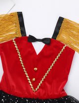 Girls Vintage Circus Ringmaster Tulle Tutu Costume
