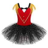 Girls Vintage Circus Ringmaster Tulle Tutu Costume