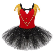 Girls Vintage Circus Ringmaster Tulle Tutu Costume