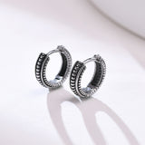 Small Huggie Hoop Earrings Mens Stainless Steel Earrings