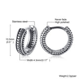 Small Huggie Hoop Earrings Mens Stainless Steel Earrings