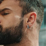 Small Huggie Hoop Earrings Mens Stainless Steel Earrings