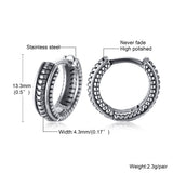 Small Huggie Hoop Earrings Mens Stainless Steel Earrings