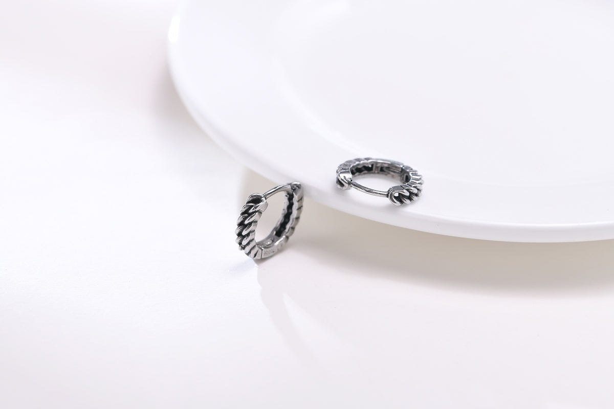 Small Huggie Hoop Earrings Mens Stainless Steel Earrings