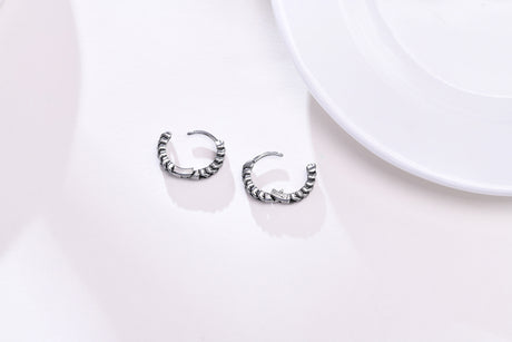 Small Huggie Hoop Earrings Mens Stainless Steel Earrings