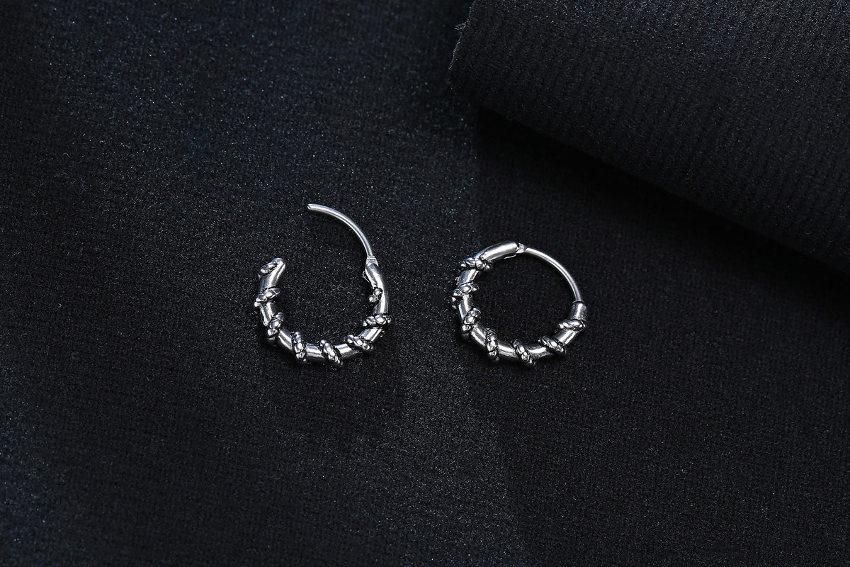 Small Huggie Hoop Earrings Mens Stainless Steel Earrings