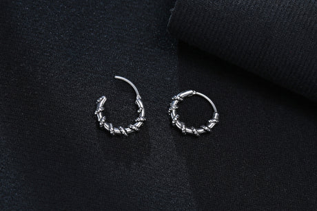 Small Huggie Hoop Earrings Mens Stainless Steel Earrings